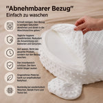 Anti-Reflux Babykissen MamaWonne — Bezug aus 100% Baumwoll-Muselin, Anti-Rutsch-Basis, 0-6 Monate