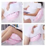 XXL Schwangerschaftskissen U-Form (100% Baumwolle) - Seitenschläferkissen gegen Rückenschmerzen & Stillkissen