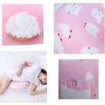 XXL Schwangerschaftskissen U-Form (100% Baumwolle) - Seitenschläferkissen gegen Rückenschmerzen & Stillkissen