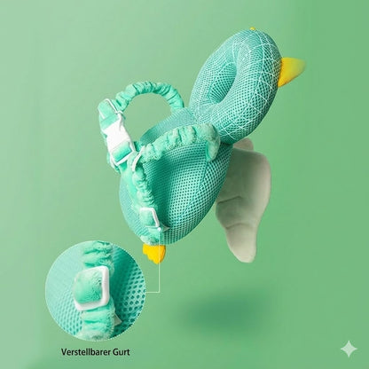 Baby Kopfschutz Kissen mit Fallschutz für Kopf und Rücken, verstellbare Schultergurte, weich und atmungsaktiv für 4–24 Monate